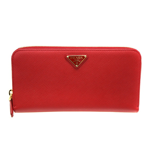 Prada leather red Wallet - Picture 1 of 6